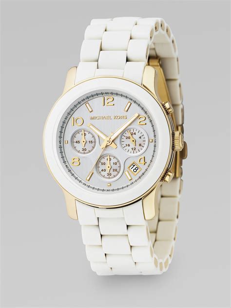 white watch for women michael kors|michael kors watch women silver.